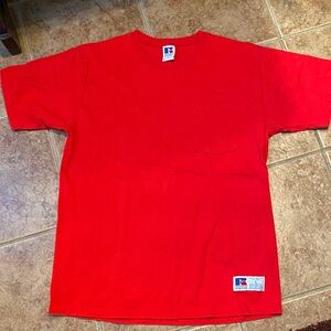 Vintage Russell Athletic Bright Red Pocket Tee